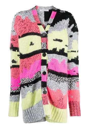 Philosophy Di Lorenzo Serafini Cardigan con design patchwork - Rosa