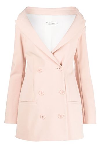 Philosophy Di Lorenzo Serafini off-shoulder double-breasted blazer - Rosa