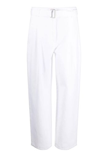 Philosophy Di Lorenzo Serafini belted cotton gabardine trousers - Bianco