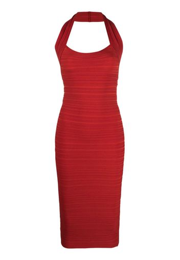 Philosophy Di Lorenzo Serafini ribbed halterneck midi dress - Rosso