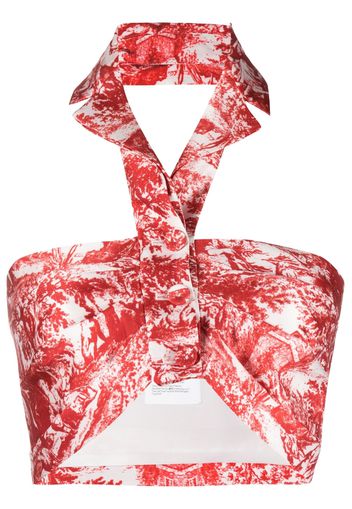 Philosophy Di Lorenzo Serafini graphic-print sleeveless top - Rosso