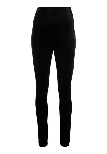 sneakers pepe jeans brixton fun pls30967 blue print high-waisted velvet core leggings - Nero