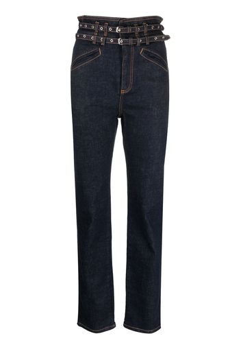 Philosophy Di Lorenzo Serafini belted straight-leg jeans - Blu