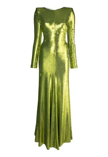 Philosophy Di Lorenzo Serafini sequined open-back dress - Verde