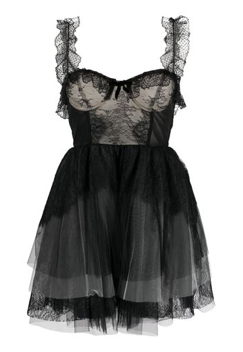 Philosophy Di Lorenzo Serafini sweetheart-neck tulle minidress - Nero