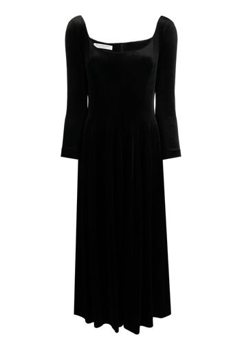 Philosophy Di Lorenzo Serafini long-sleeve velvet dress - Nero