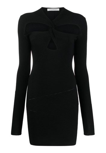 Philosophy Di Lorenzo Serafini cut-out ribbed minidress - Nero