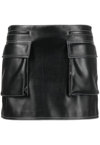 Philosophy Di Lorenzo Serafini faux-leather mini skirt - Nero