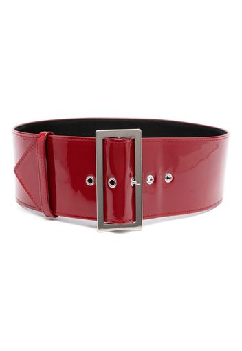 Philosophy Di Lorenzo Serafini high shine-finish belt - Rosso