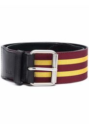 Philosophy Di Lorenzo Serafini striped panelled belt - Rosso