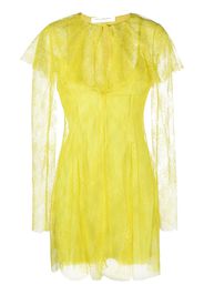 Philosophy Di Lorenzo Serafini semi-sheer lace mini dress - Giallo