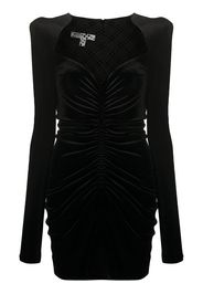 Philosophy Di Lorenzo Serafini ruched velvet mini dress - Nero