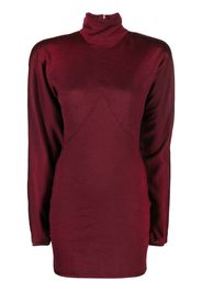 Philosophy Di Lorenzo Serafini draped-sleeve knitted dress - Rosso