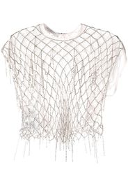 Philosophy Di Lorenzo Serafini crystal-embellished cropped top - Rosa