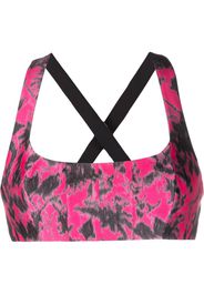 Philosophy Di Lorenzo Serafini floral-print cross-strap bralette - Rosa