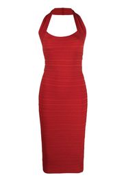 Philosophy Di Lorenzo Serafini ribbed halterneck midi dress - Rosso