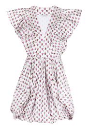 Philosophy Di Lorenzo Serafini floral-print puffball short dress - Bianco