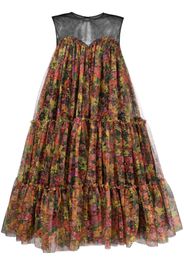 Philosophy Di Lorenzo Serafini floral-print tiered dress - Nero