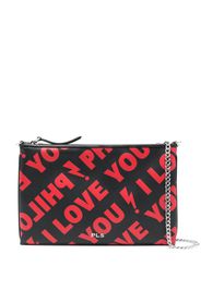 Philosophy Di Lorenzo Serafini Borsa a tracolla I Love You in pelle - Nero