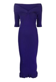 Philosophy Di Lorenzo Serafini off-shoulder knitted midi dress - Viola