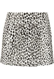 Philosophy Di Lorenzo Serafini cheetah-print faux-leather miniskirt - Bianco