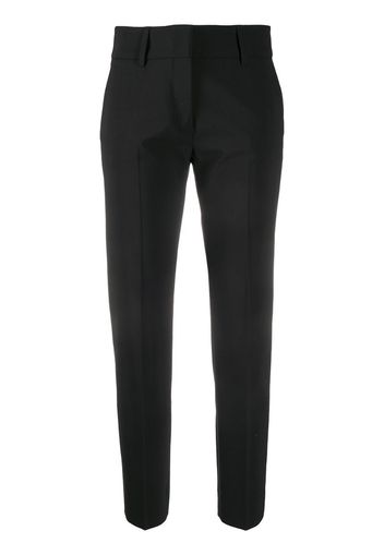 cropped slim fit trousers