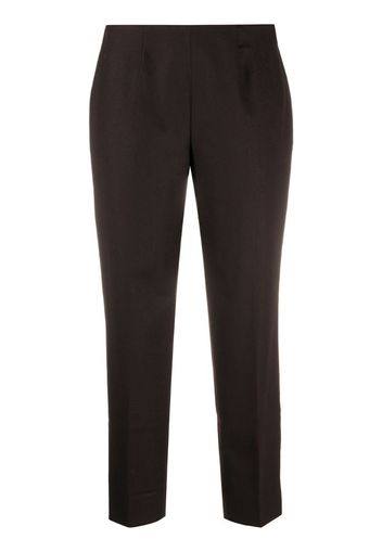 cropped virgin wool blend trousers