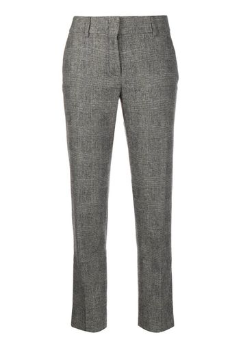 houndstooth slim-fit trousers