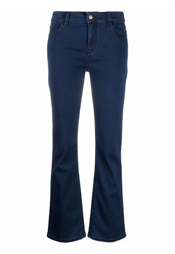 Piazza Sempione flared-cuff denim trousers - Blu