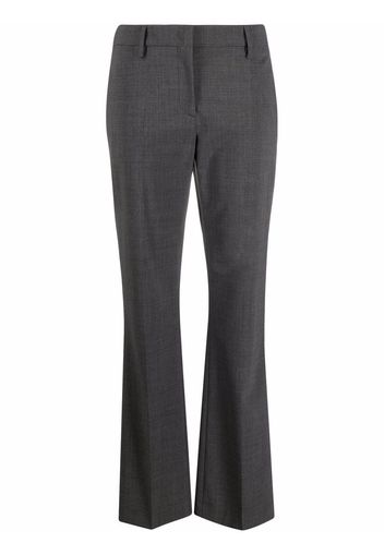 Piazza Sempione virgin wool-blend flared-cuff trousers - Grigio