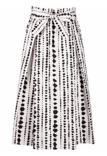 Piazza Sempione polka dot-print A-line midi skirt - Bianco