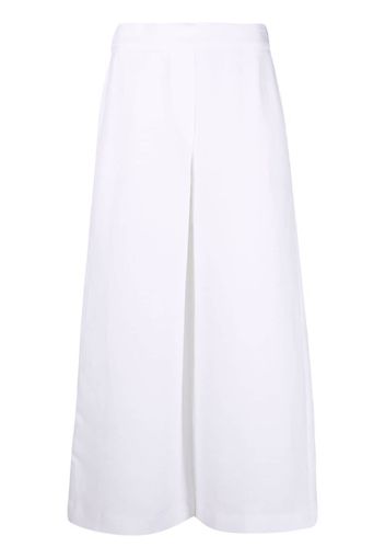 Piazza Sempione high-waisted wide leg trousers - Bianco