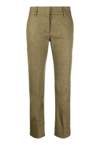 Piazza Sempione Slim-fit cropped wool trousers - Verde