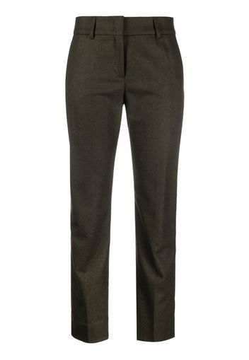 Piazza Sempione Slim-fit cropped wool trousers - Verde