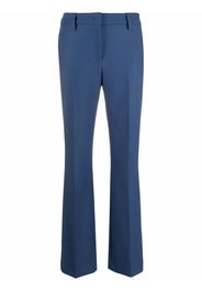 Piazza Sempione high-waisted flared-cuff trousers - Blu