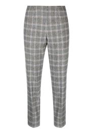 Piazza Sempione plaid-check cropped trousers - Nero