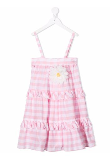 Piccola Ludo gingham-check print dress - Rosa