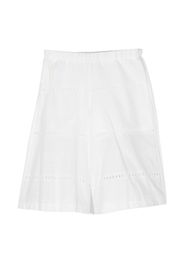 Piccola Ludo broderie-anglaise cotton trousers - Bianco
