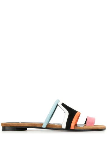 colour block sandals