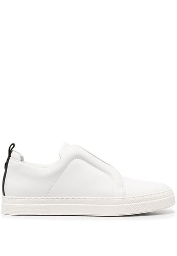 contrast pull tab sneakers