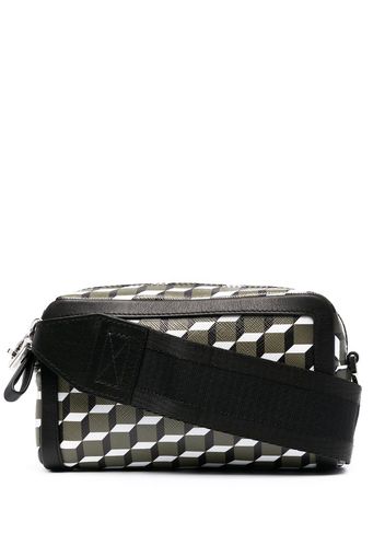 geometric-print crossbody bag