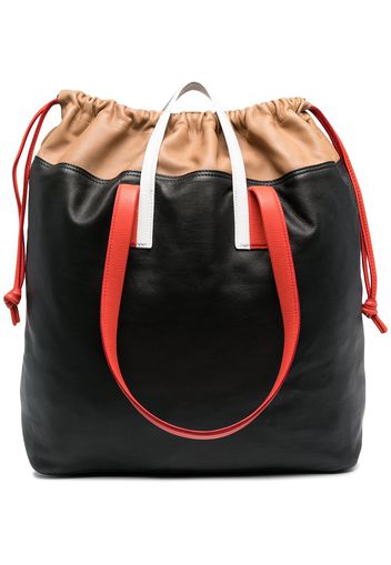 Pierre Hardy colour-block leather tote bag - Nero