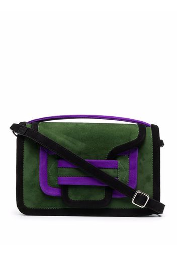 Pierre Hardy contrast-trim suede bag - Verde