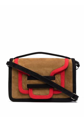 Pierre Hardy contrast-trim suede bag - Marrone