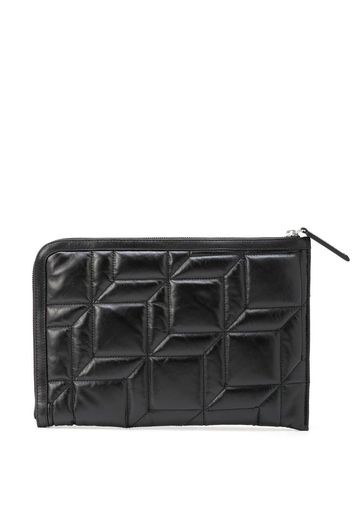 Pierre Hardy Clutch trapuntata - Nero