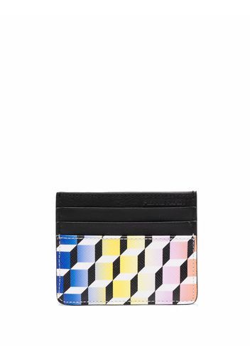 Pierre Hardy geometric-print leather wallet - Nero