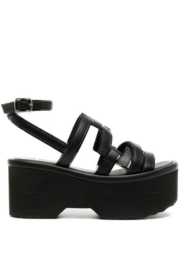 Pierre Hardy 80mm strappy wedge sandals - Nero