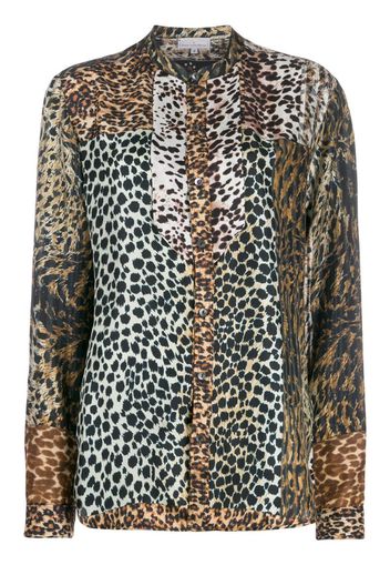 Camicia con stampa animalier