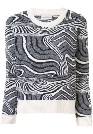 Maglione con motivo zebrato