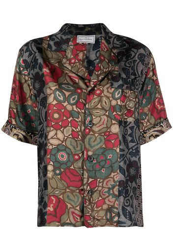 Pierre-Louis Mascia floral-print silk shirt - Verde